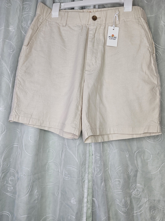Marine Layer Other - Marine Layer Saturday Hemp Linen Short Cream NWT